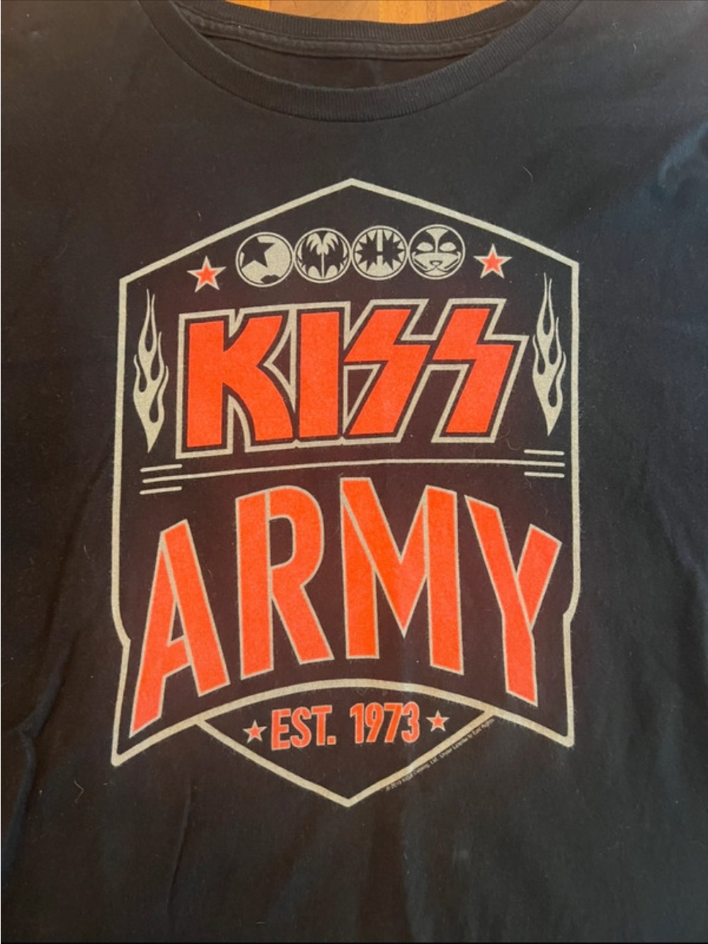 Official KISS Army Est 1973 Graphic T Shirt 2XL - Picture 2 of 2